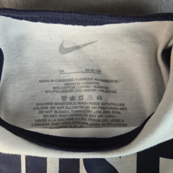 Nike Baby Onesie Lot 6 Months Just Do It Swoosh 2 Piece Bodysuit Set - Picture 4 of 6